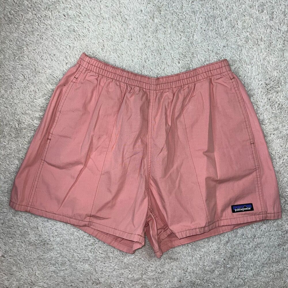 NEW Patagonia funhoggers shorts sunfade pink womens size medium
